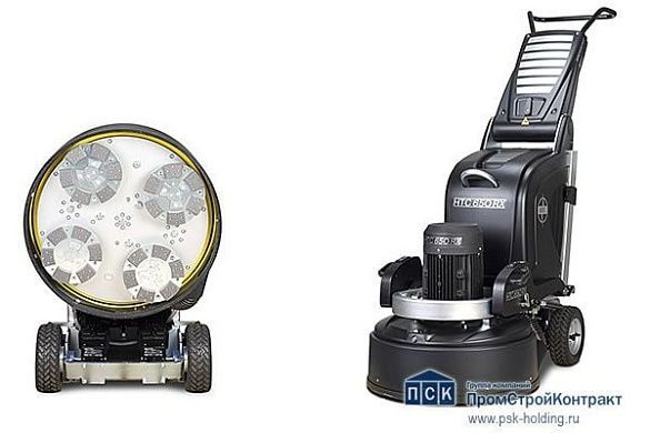 Самоходная мозаично-шлифовальная машина по бетону HTC 650 RX (двигатель 400В)