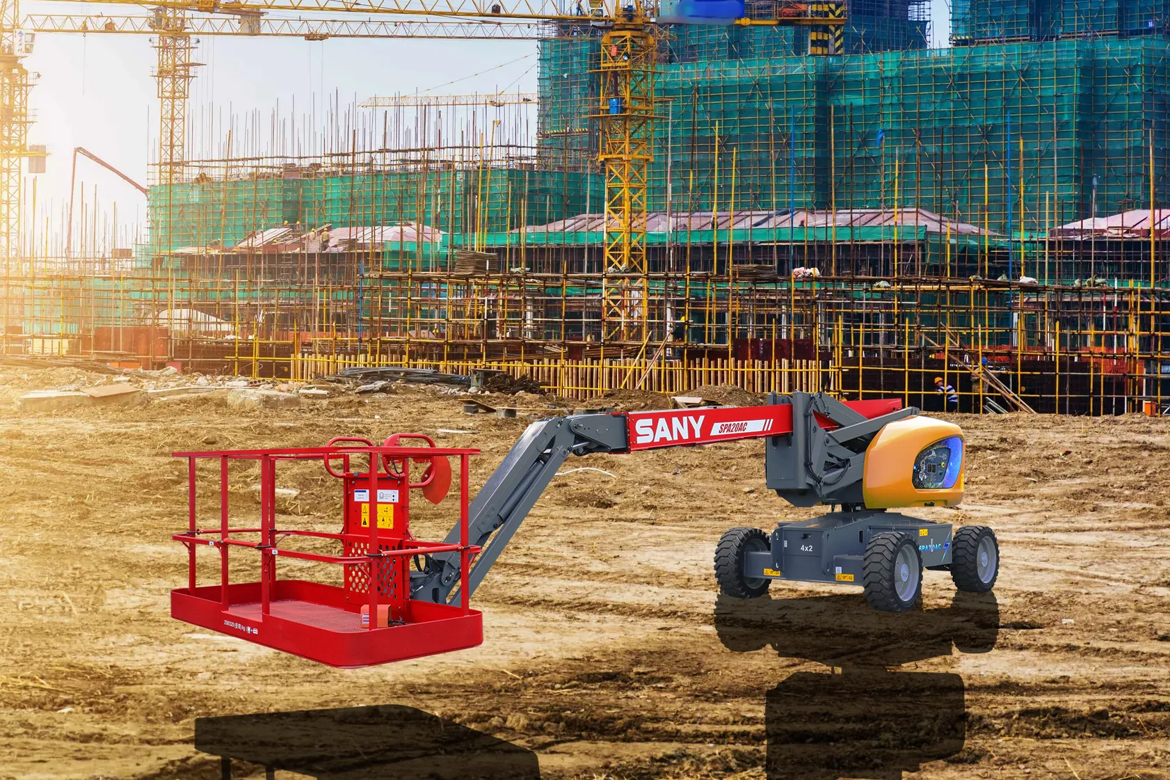 Коленчатый самоходный подъёмник Sany SPT20AC (SPT66AC)