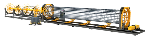 Станок для изготовления каркасов колонн с функцией автоматической сварки SGH22-12